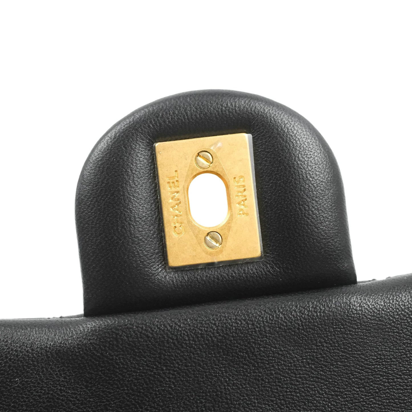 Chanel Mini Rectangular Pearl Crush Quilted Black Lambskin Aged Gold Hardware