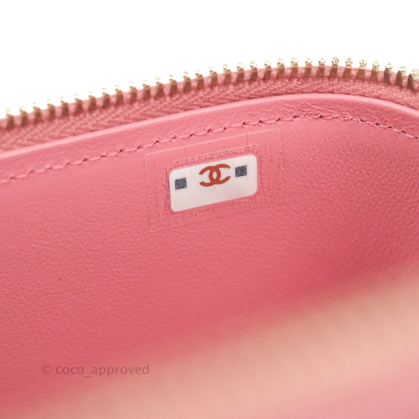 Chanel Vanity Rectangular Top Handle Pink Lambskin Gold Hardware