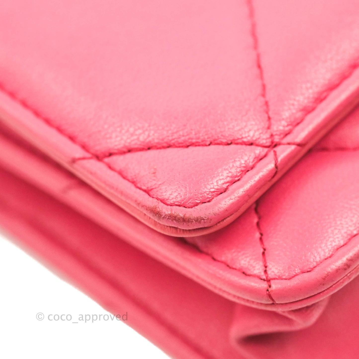 Chanel 19 Wallet on Chain WOC Pink Mixed Hardware