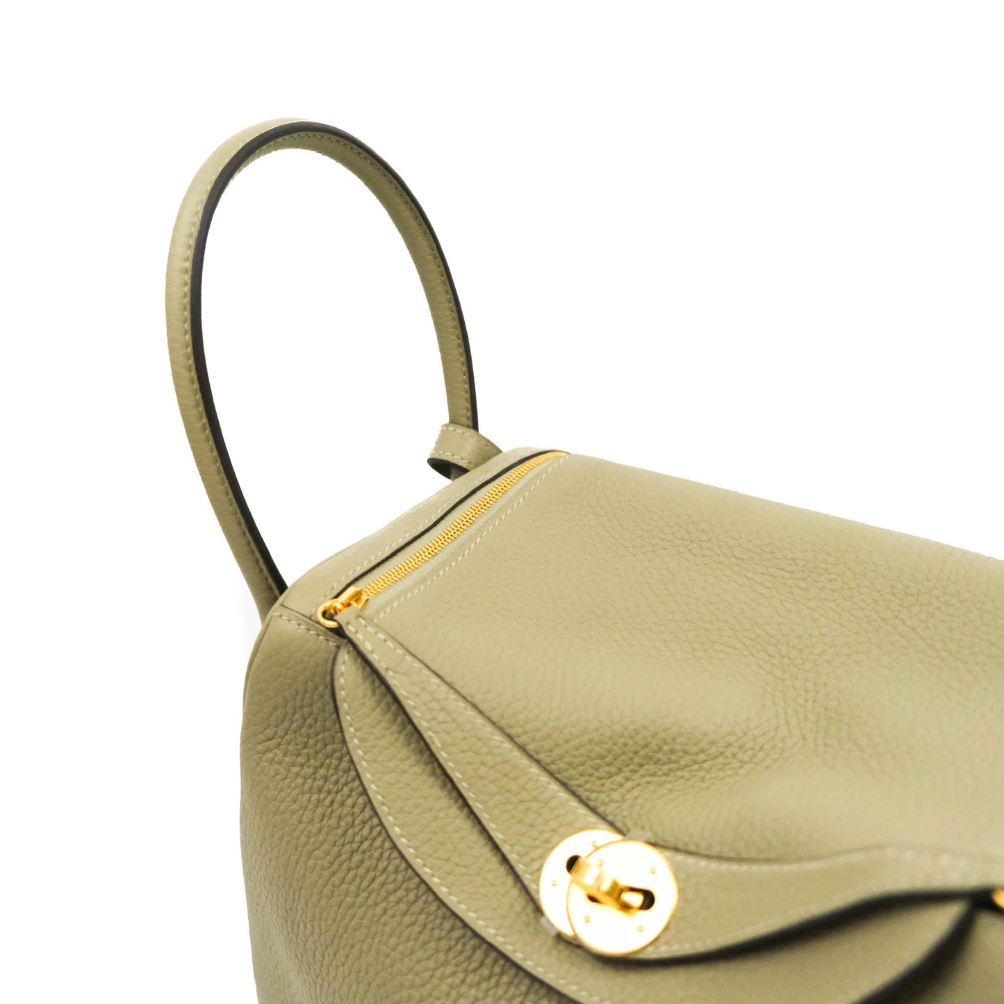 Hermès Lindy 26 Taurillon Clemence Sauge Gold Hardware