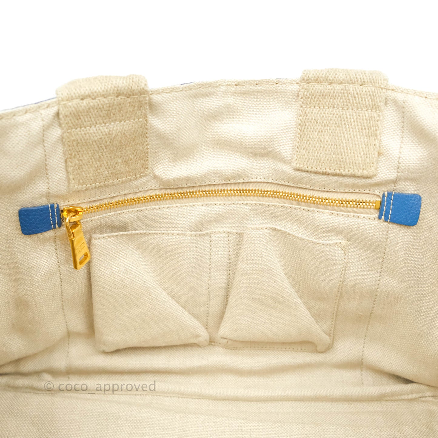 Prada Denim Logo Tote