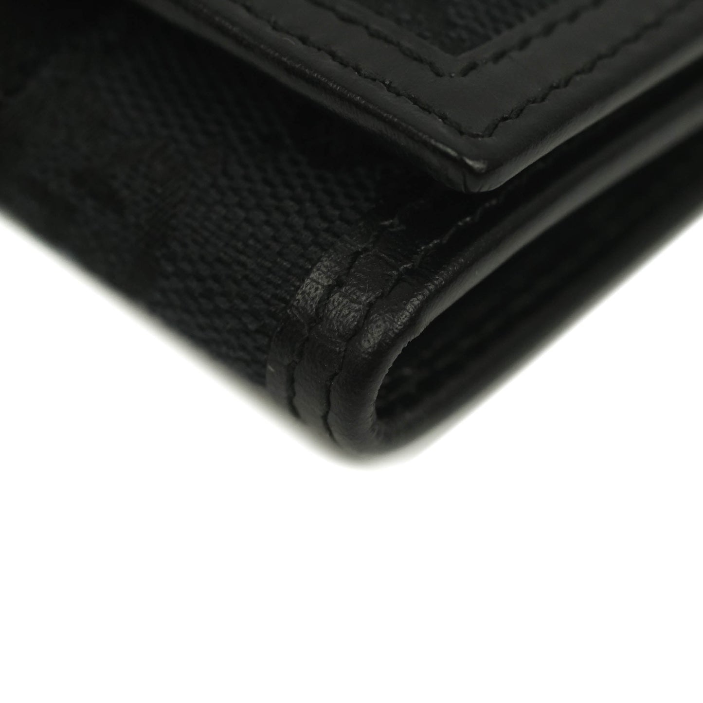 Gucci Vintage GG Web Six-Key Holder Black Canvas