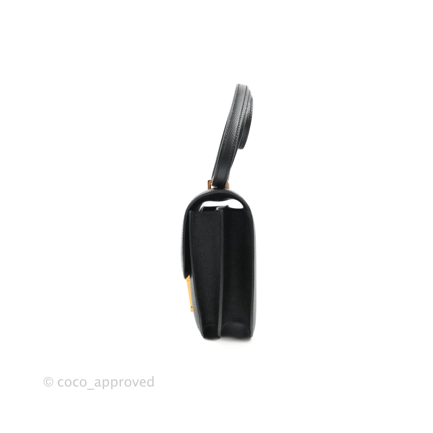 Hermès Constance Mini 18cm Black Epsom Rose Gold Hardware