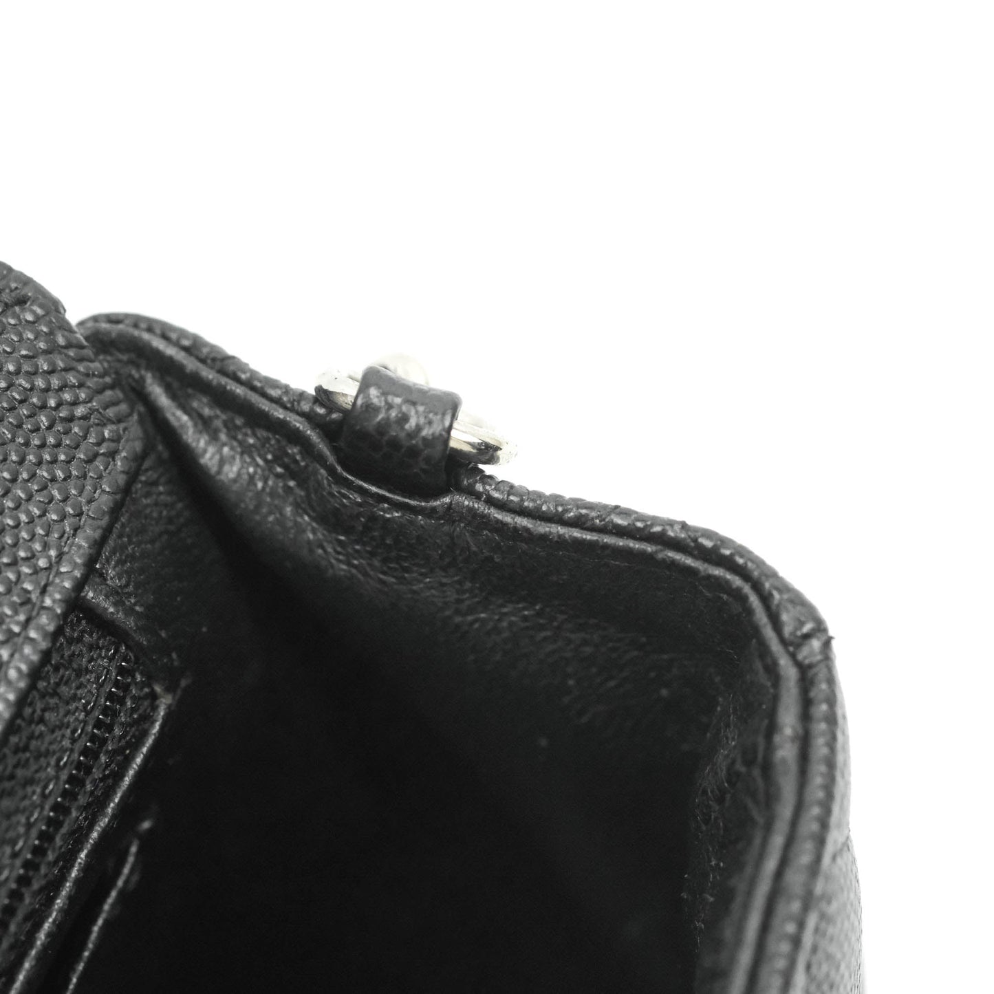 Chanel Classic Mini Rectangular Flap Black Caviar Silver Hardware
