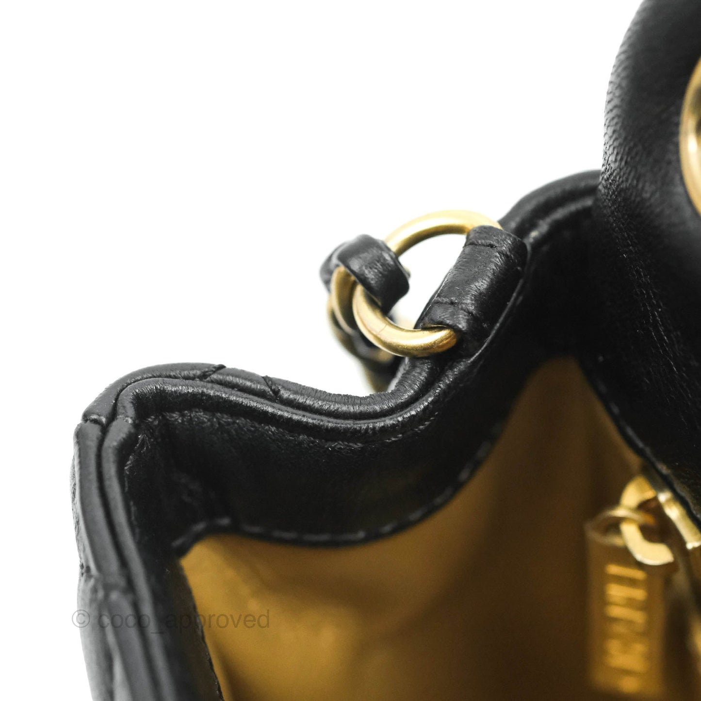 Chanel Quilted Mini Rectangular Pearl Crush Black Lambskin Gold Hardware
