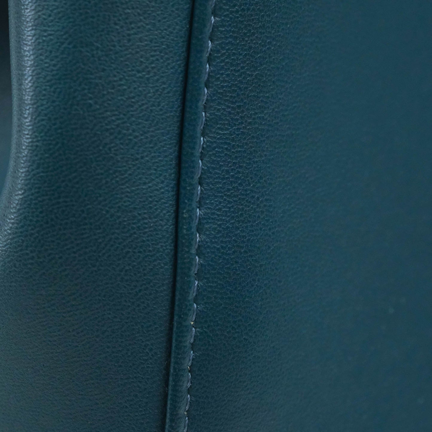 Fendi Nappa Mini Peekaboo Bag Peacock Blue
