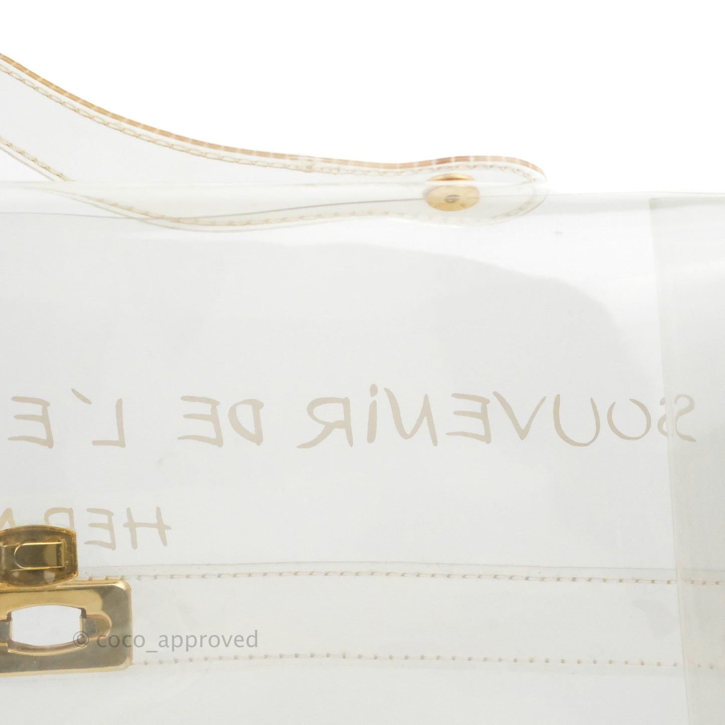 Hermès Vinyl Kelly Beach Bag Gold Hardware