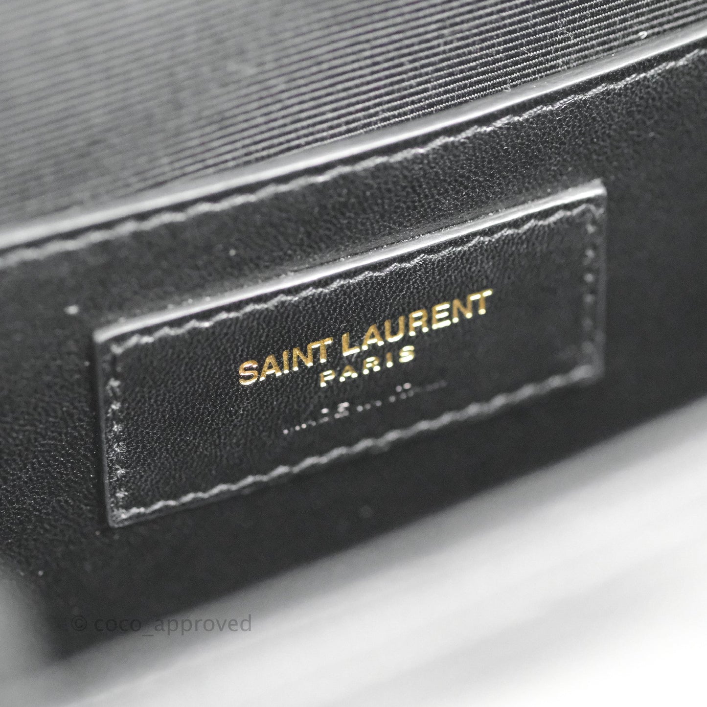 Saint Laurent Envelope Medium Black Caviar Gold Hardware