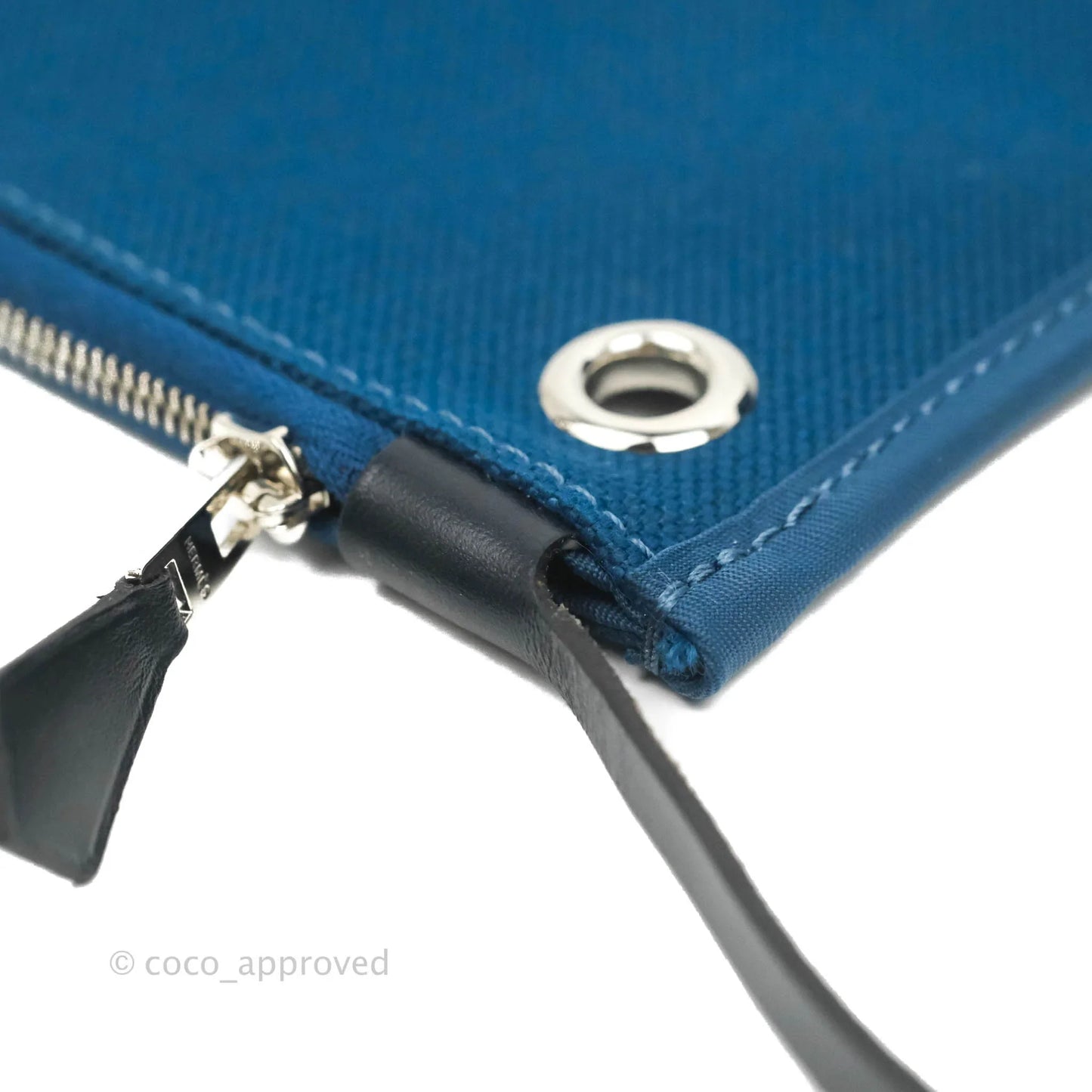 Hermès Herbag Zip 31 Bleu Ocean/Bleu Indigo Canvas Palladium Hardware