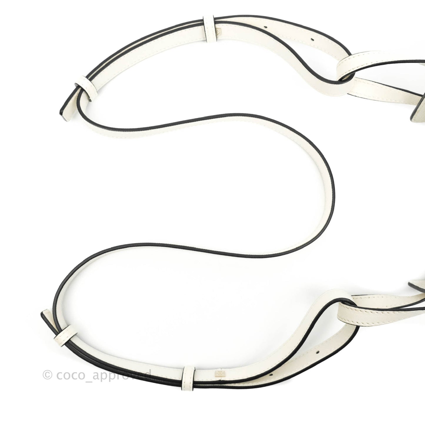 Loewe Mini Hammock Drawstring White Calfskin
