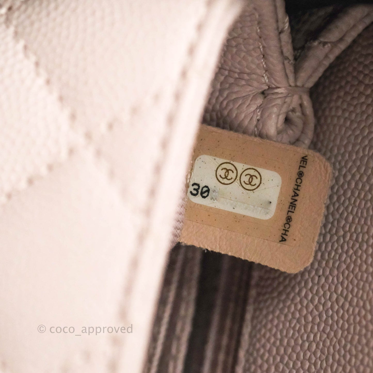 Chanel Small Coco Handle Light Lilac Pink Caviar Gold Hardware 20A