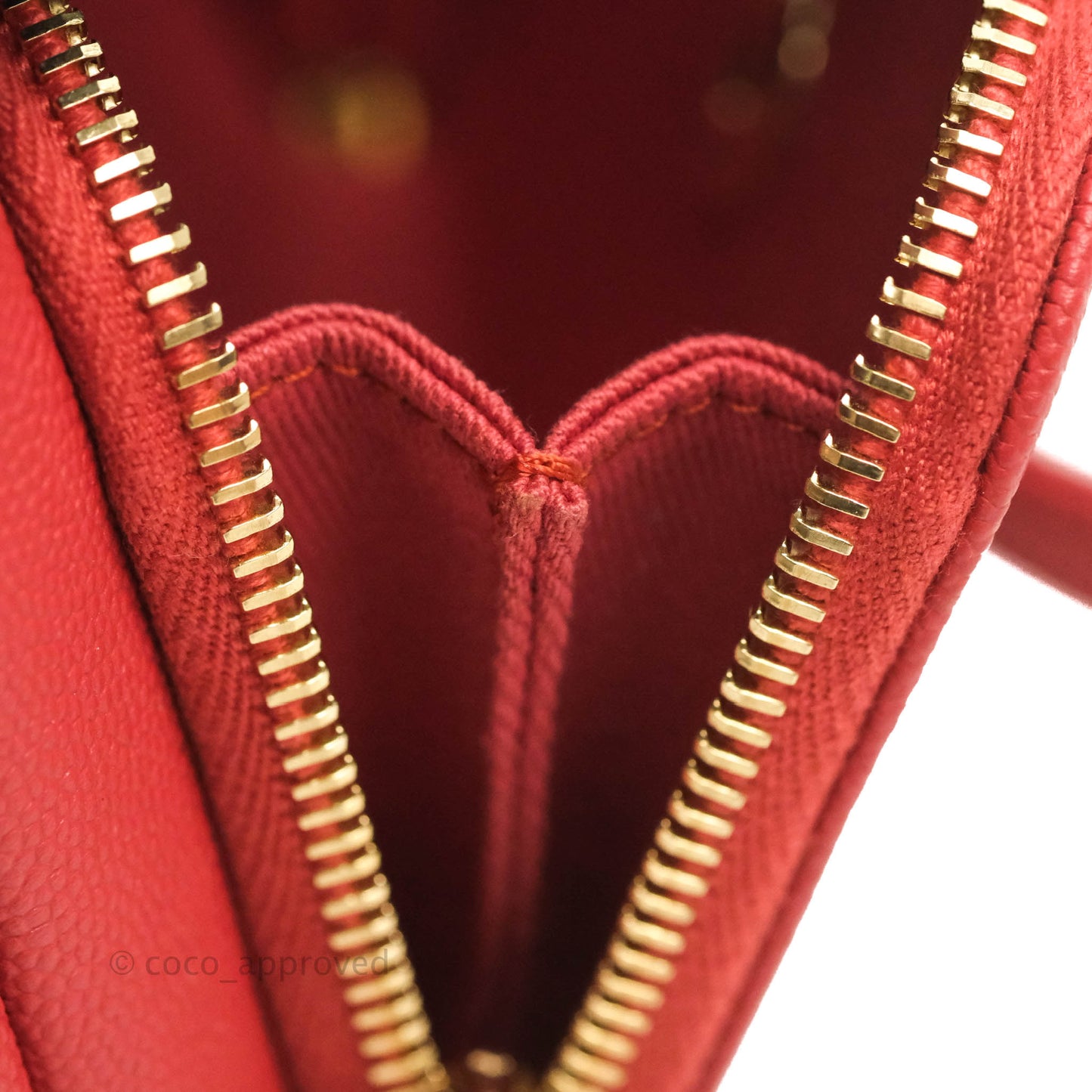 Chanel Quilted Small Business Affinity Flap Red Caviar Gold Hardware