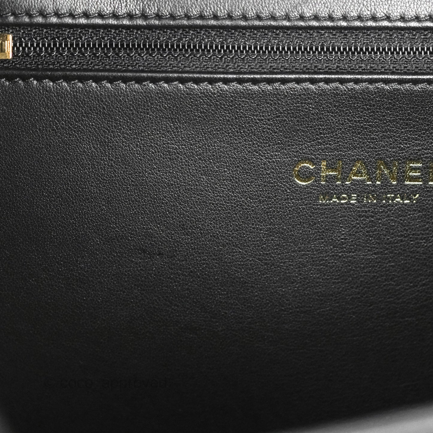 Chanel Quilted Large CC Filigree Vanity Case Black Caviar Gold Hardware