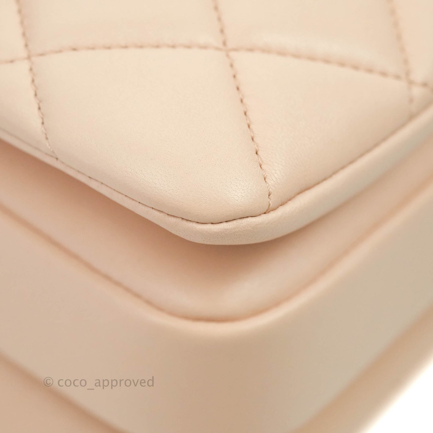 Chanel Trendy CC Small Light Beige Pink Lambskin Gold Hardware