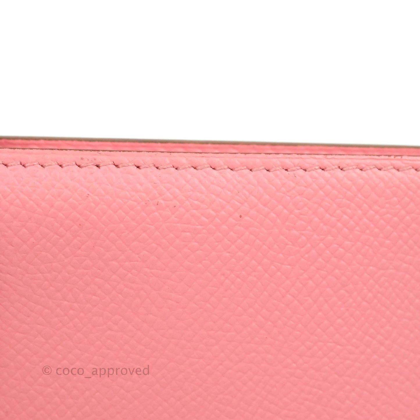 Hermès Bearn Wallet Epsom Pink Palladium Hardware