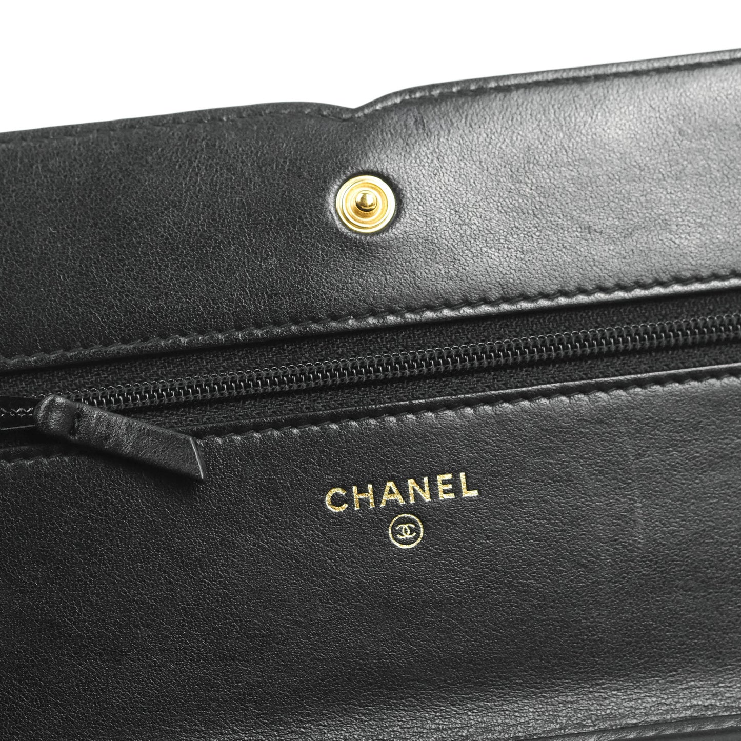 Chanel Filigree Wallet on Chain WOC Black Caviar Gold Hardware