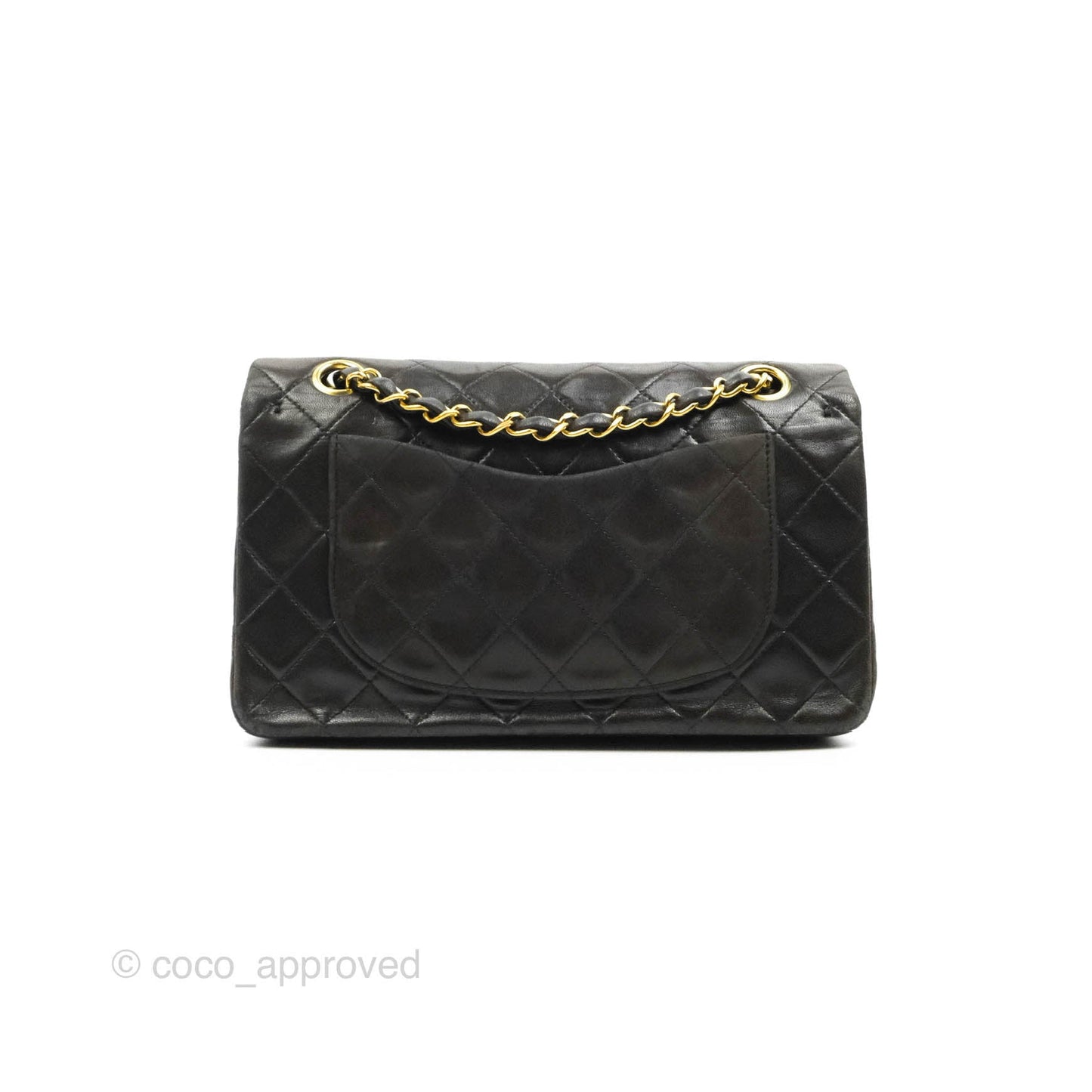 Chanel Classic Vintage Small Flap Black Lambskin 24K Gold Hardware