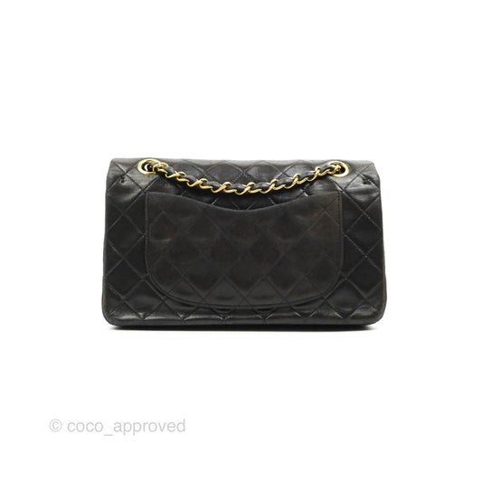 Chanel Classic Vintage Small Flap Black Lambskin 24K Gold Hardware