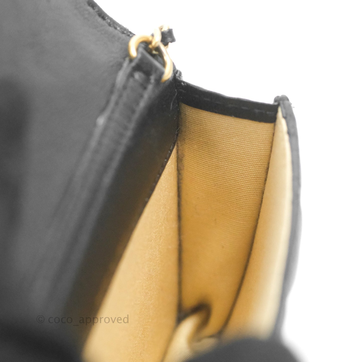 Chanel Mini Pearl Crush Clutch With Chain Belt Black Lambskin Aged Gold Hardware