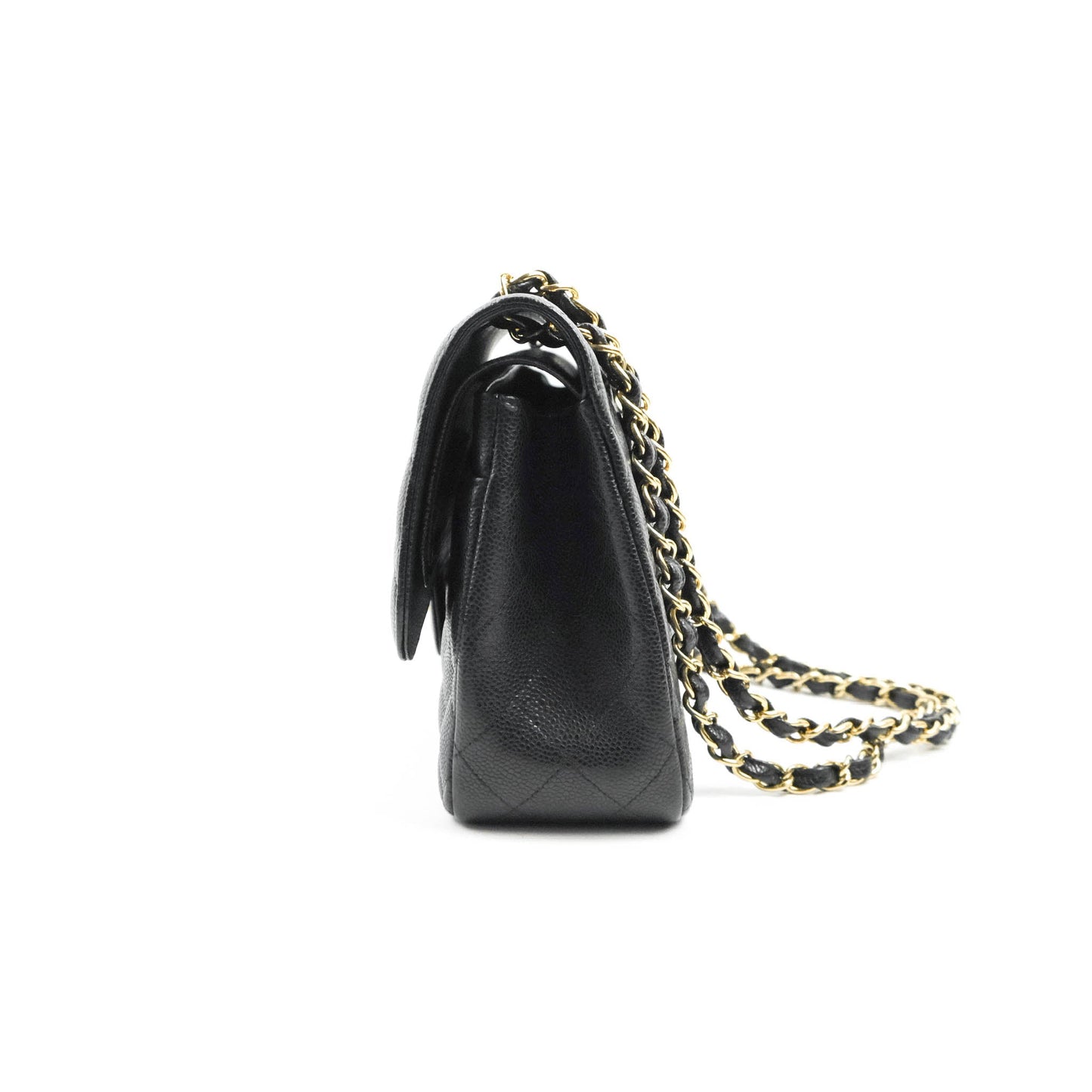 Chanel Jumbo Double Flap Black Caviar Gold Hardware⁣⁣