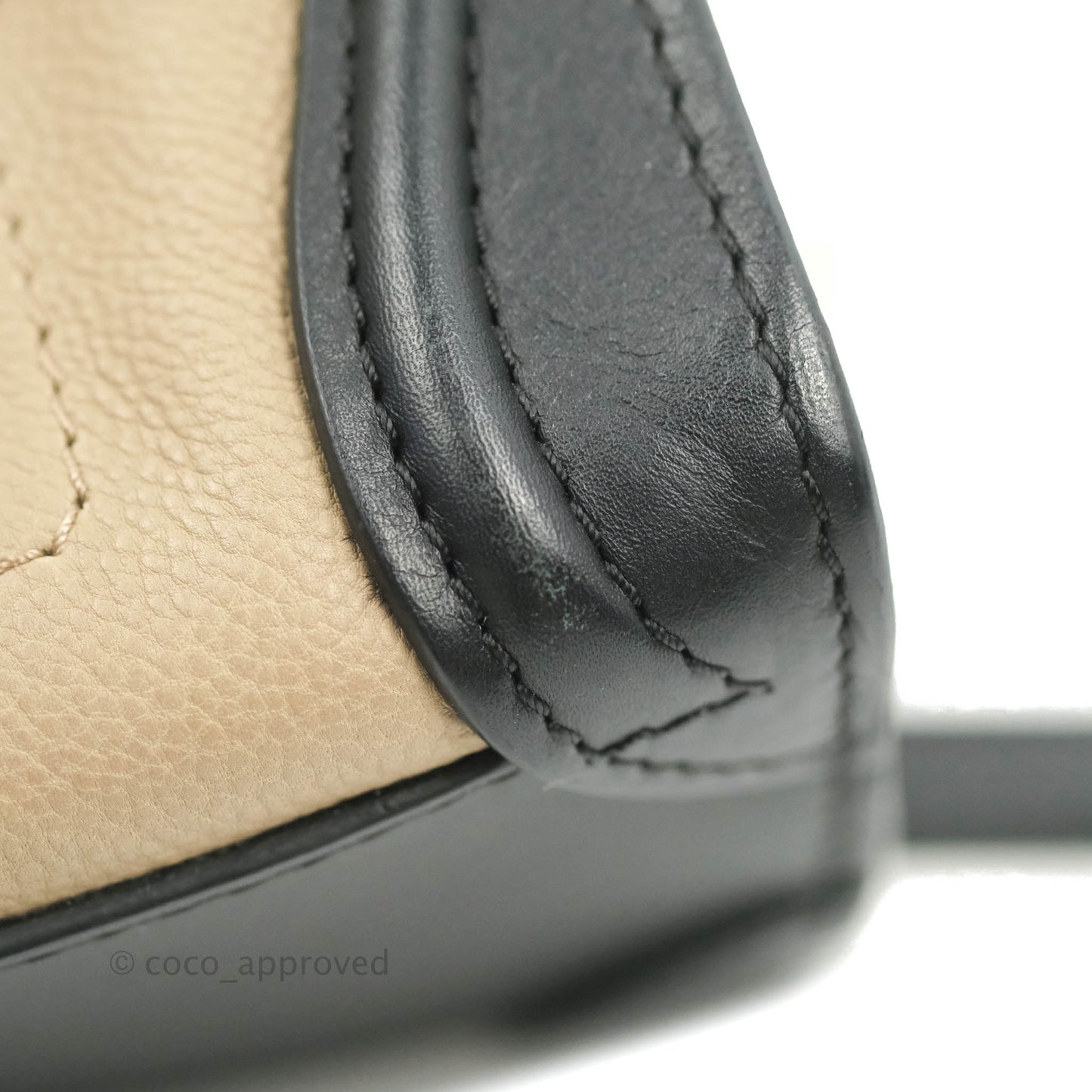 Celine Nano Luggage Grained Calfskin Gold Hardware White/Black/Beige