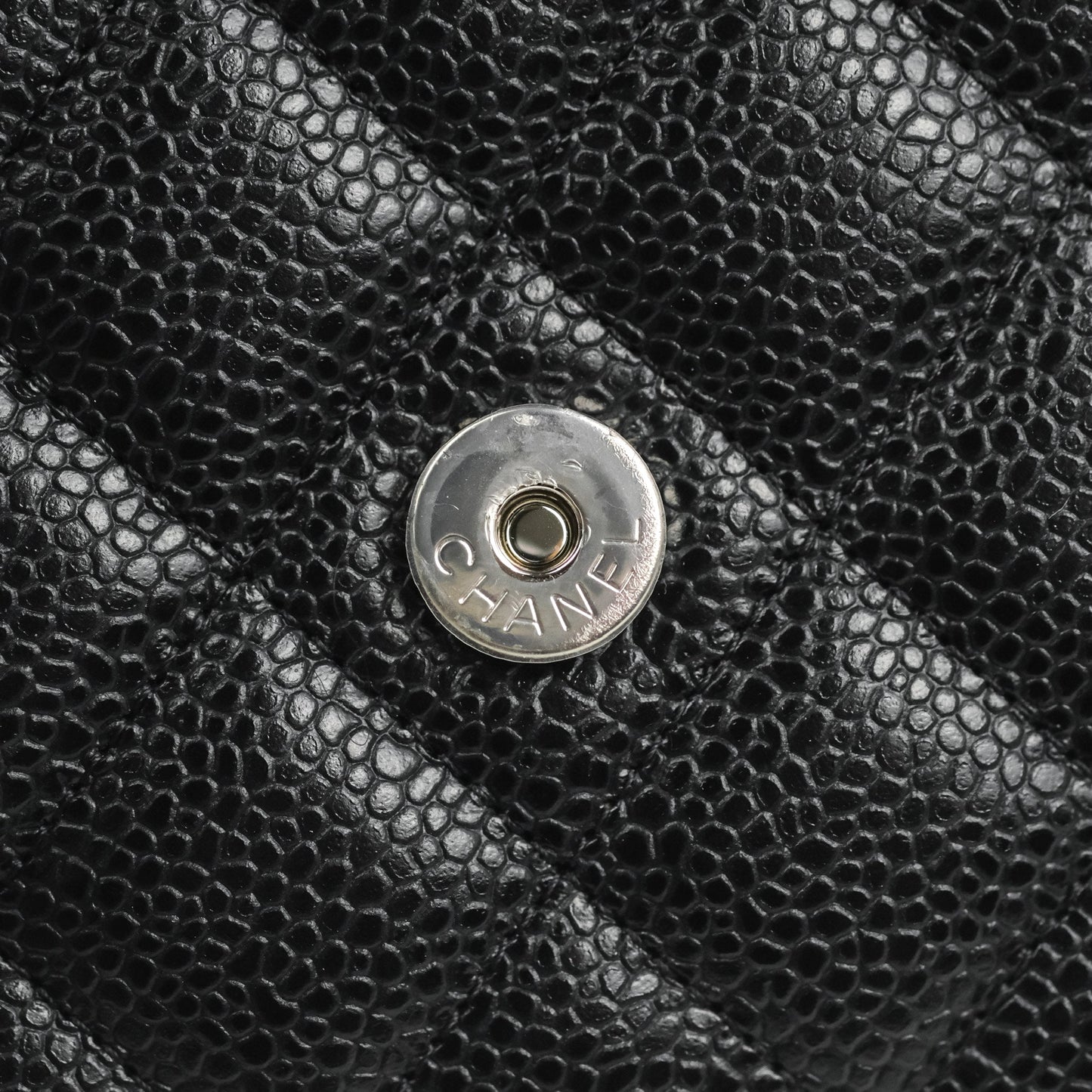 Chanel Quilted Classic WOC Black Caviar Silver Hardware