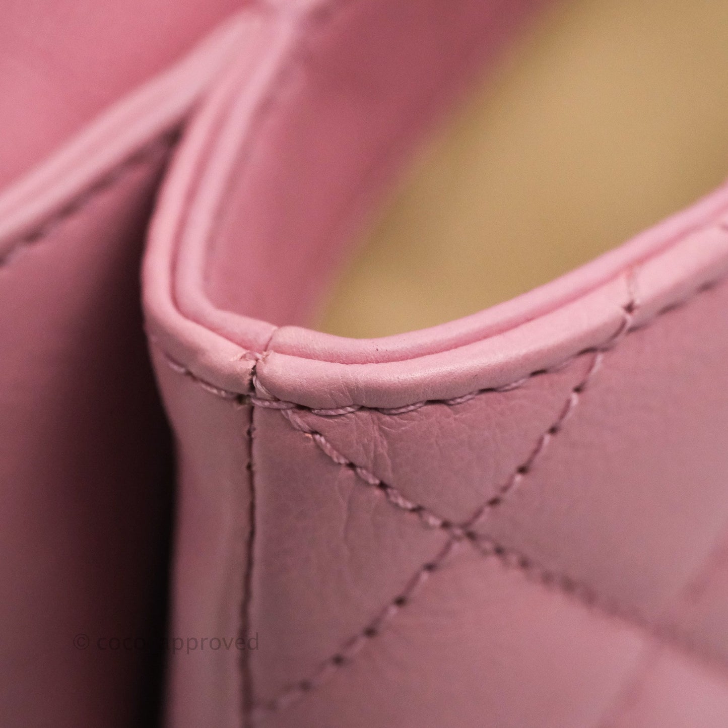 Chanel CC Crown Flap Pink Calfskin Antique Gold Hardware
