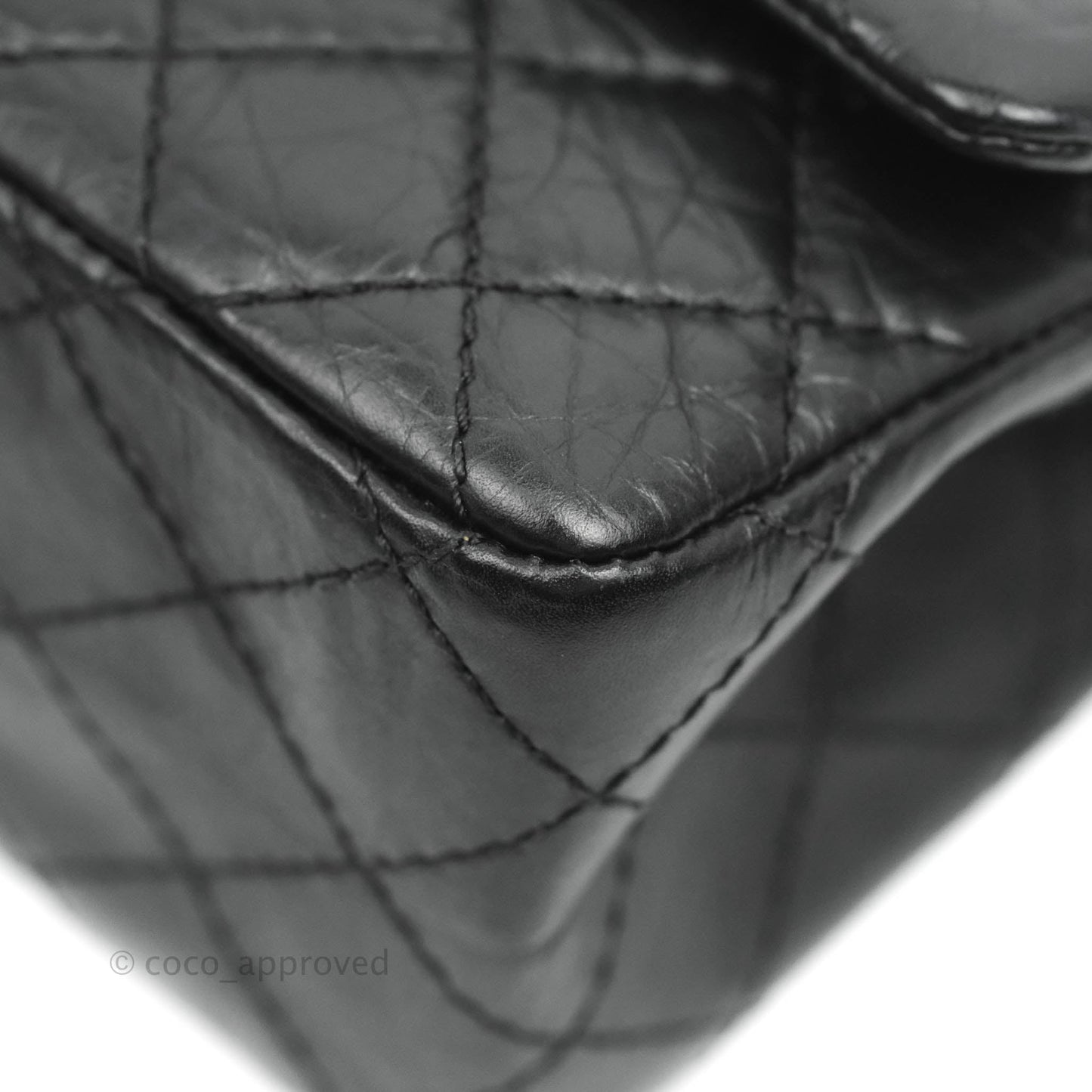 Chanel Reissue 225 Quilted Aged Calfskin Black Ruthenium Hardware