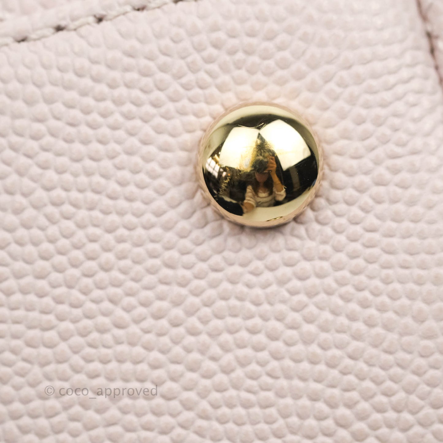 Chanel Small Coco Handle Light Lilac Pink Caviar Gold Hardware 20A