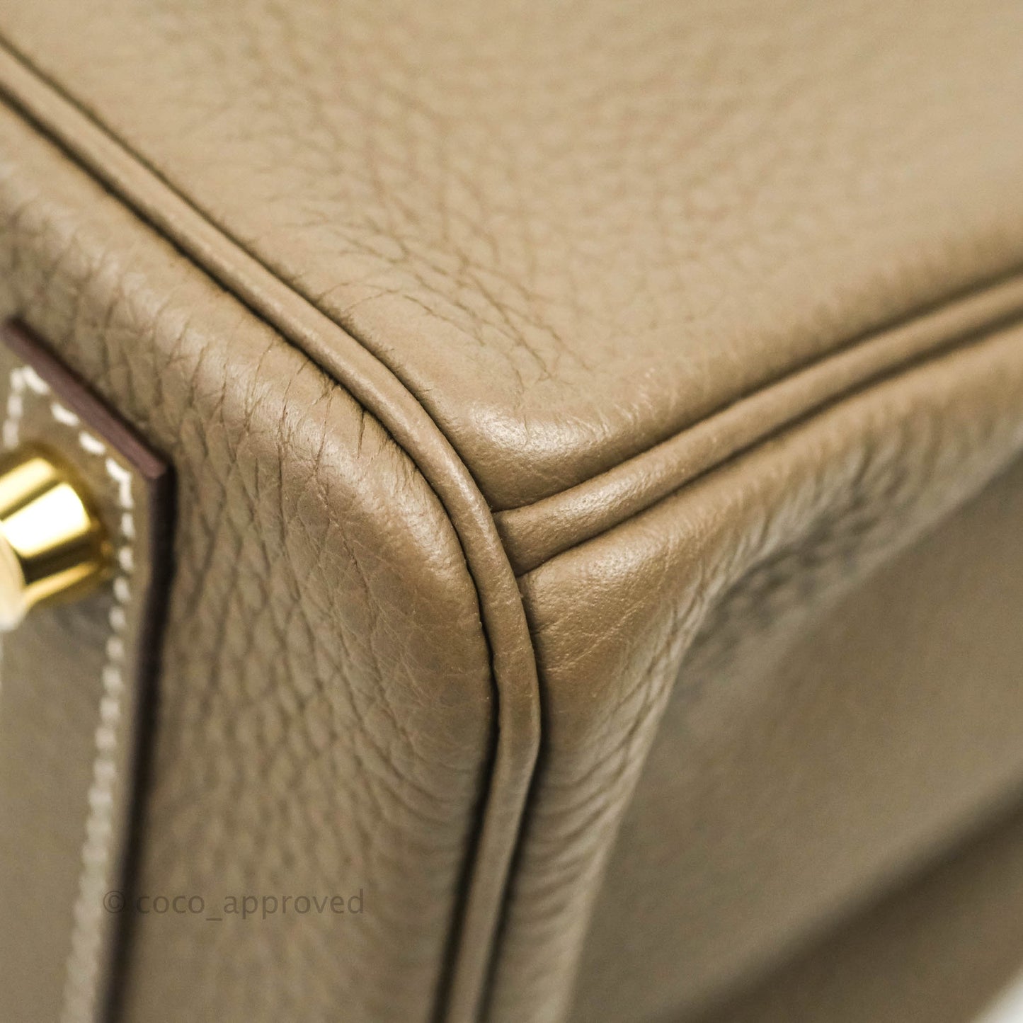 Hermès Birkin 30 Taurillon Clemence 18 Etoupe Gold Hardware