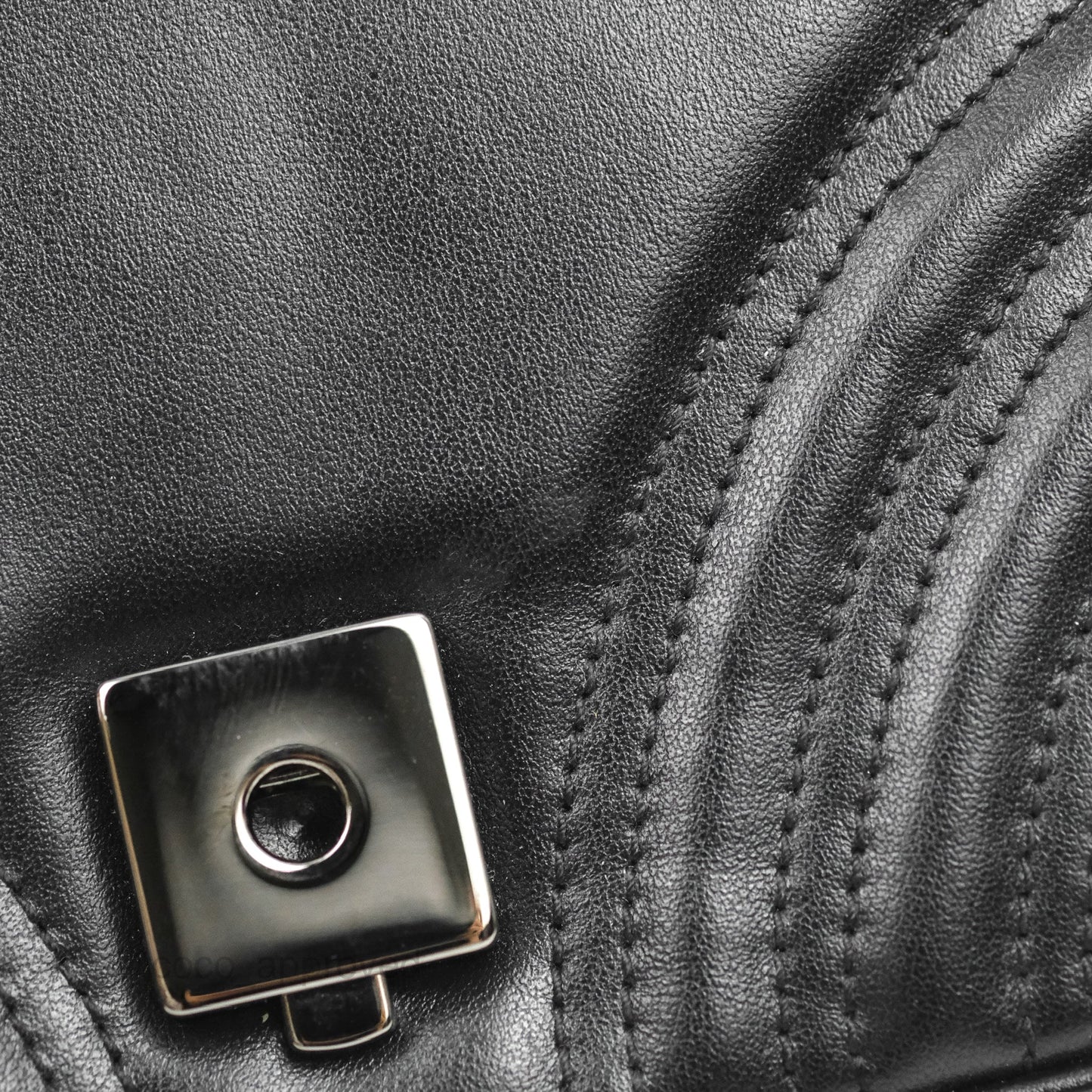 Gucci Mini Chevron GG Marmont Matelassé Bag So Black Calfskin