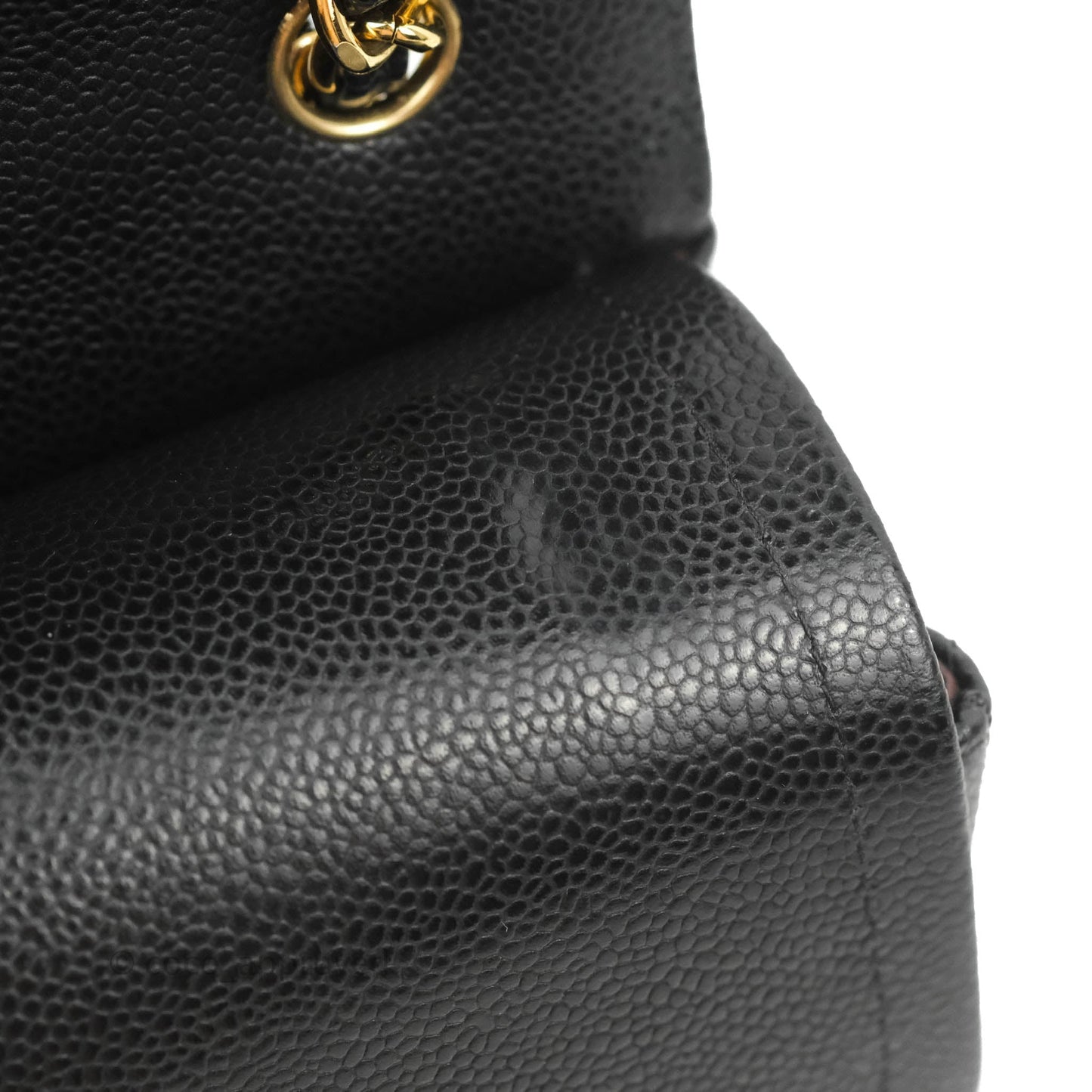 Chanel Jumbo Double Flap Black Caviar Gold Hardware⁣⁣