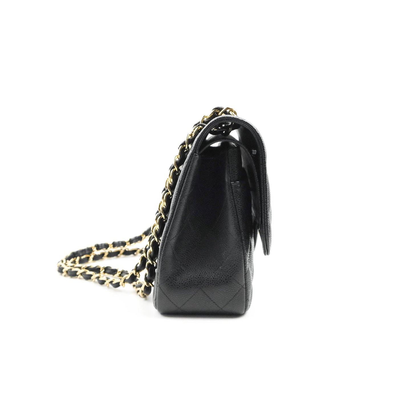 Chanel Jumbo Double Flap Black Caviar Gold Hardware⁣⁣