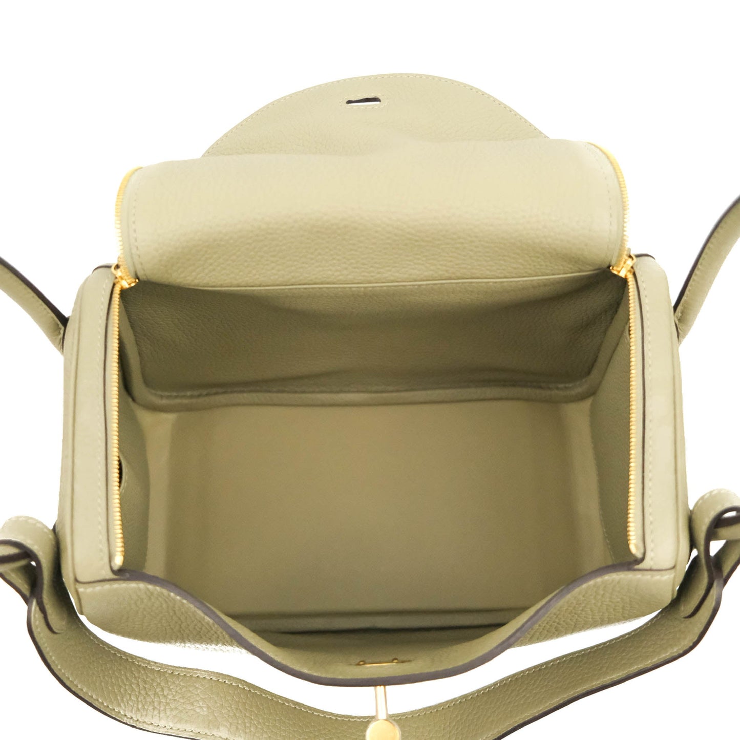 Hermès Lindy 26 Taurillon Clemence Sauge Gold Hardware