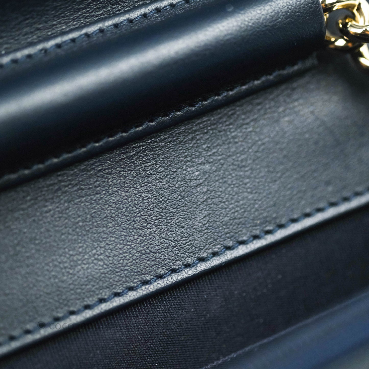 Chanel Quilted Boy Wallet on Chain WOC Navy Caviar Gold Hardware