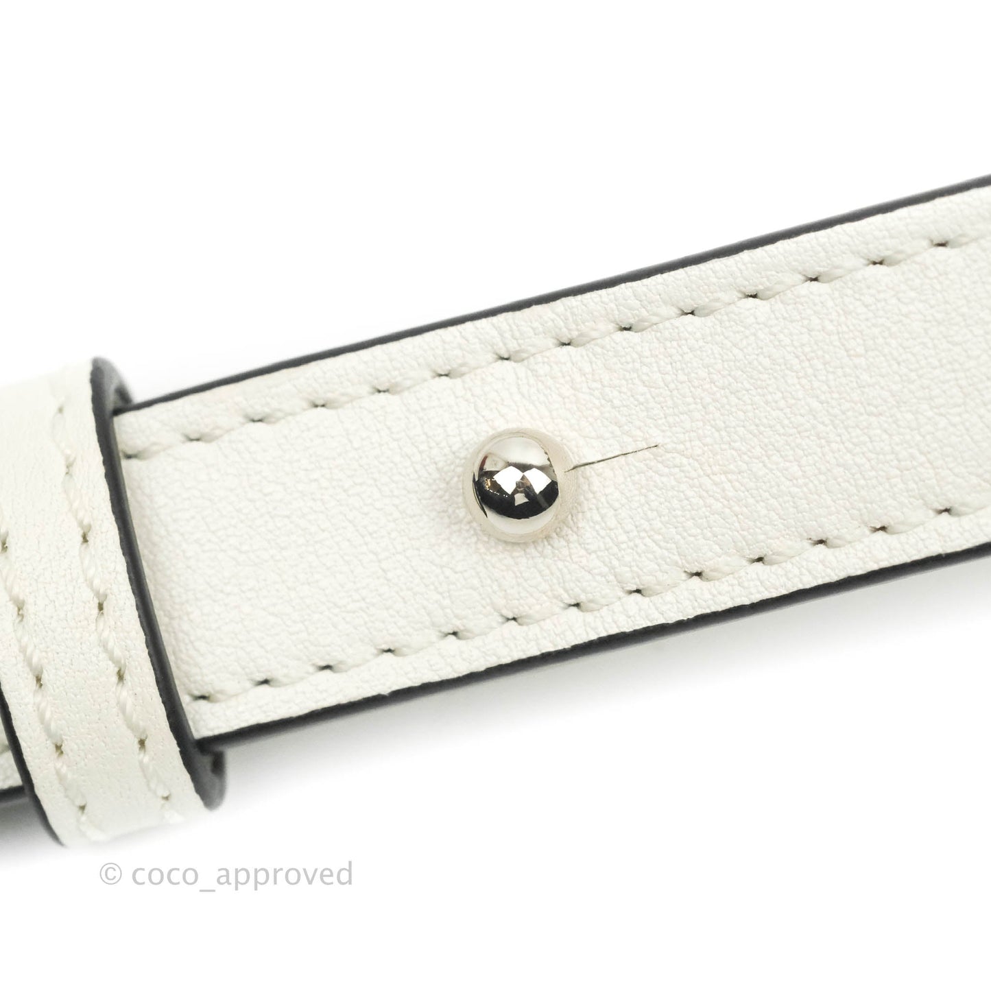 Loewe Mini Hammock Drawstring White Calfskin