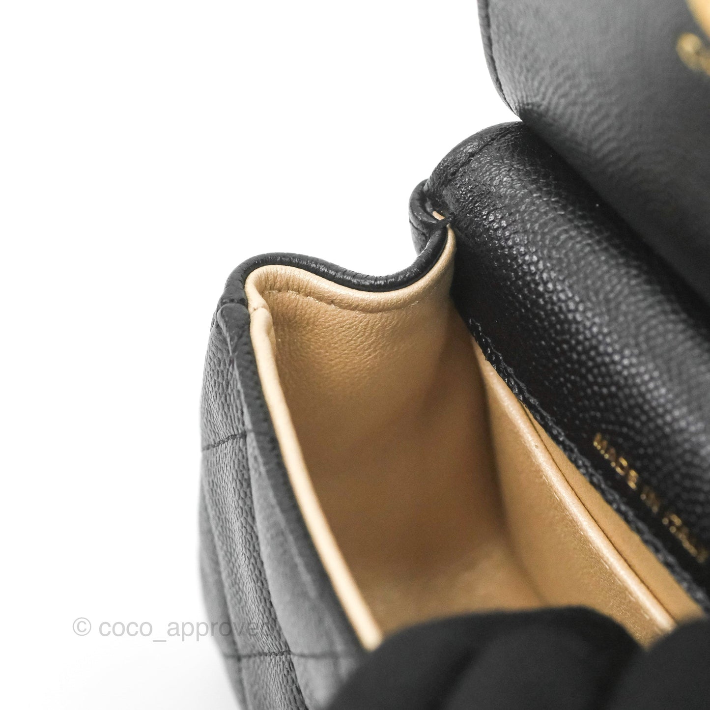 Chanel Quilted Clutch With Chain Black Caviar Gold Hardware