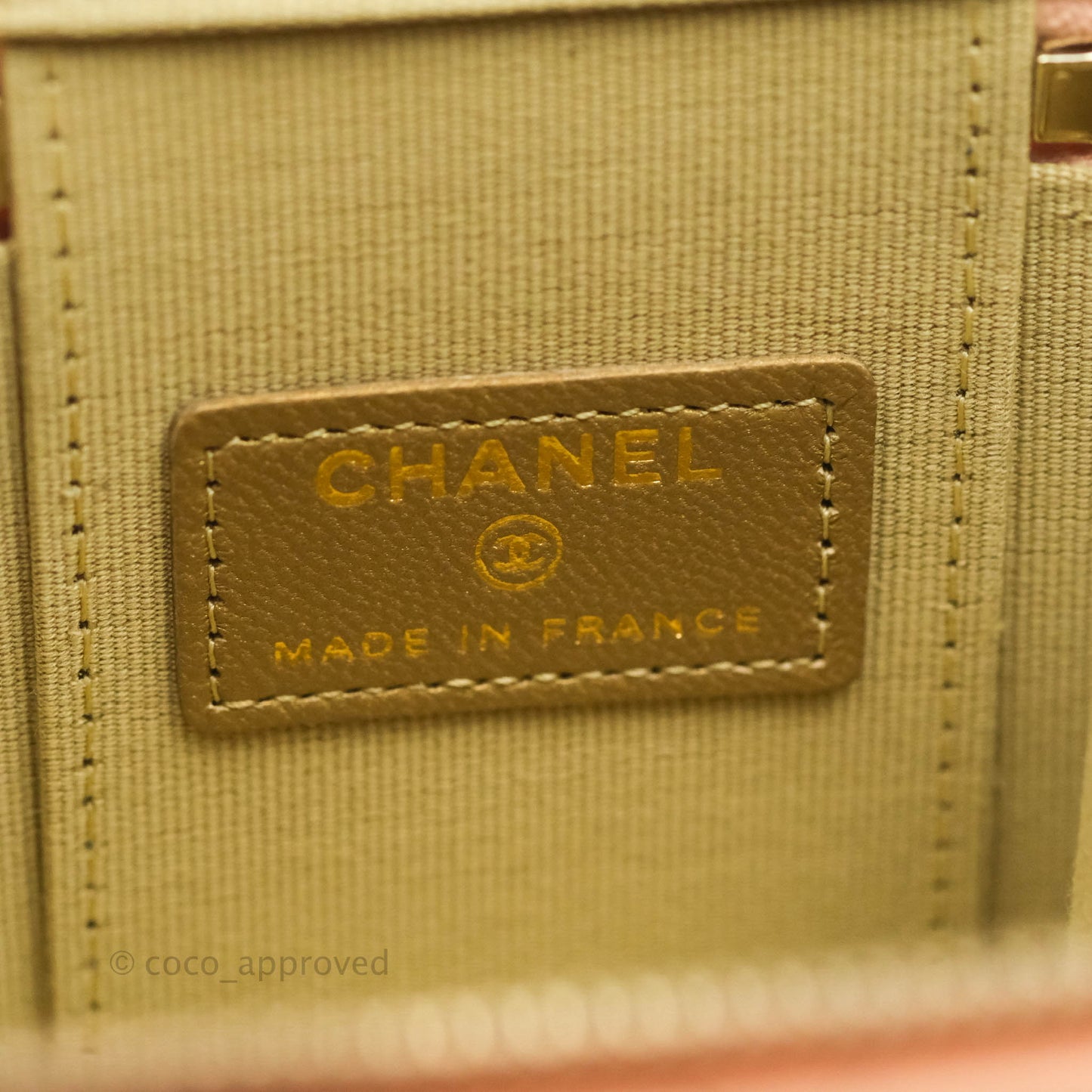 Chanel Classic Mini Pearl Crush Vanity With Chain Pink Lambskin Aged Gold Hardware
