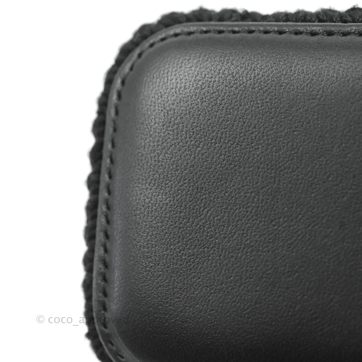 Chanel Mini Vanity With Chain Black Lambskin Crochet Gold Hardware
