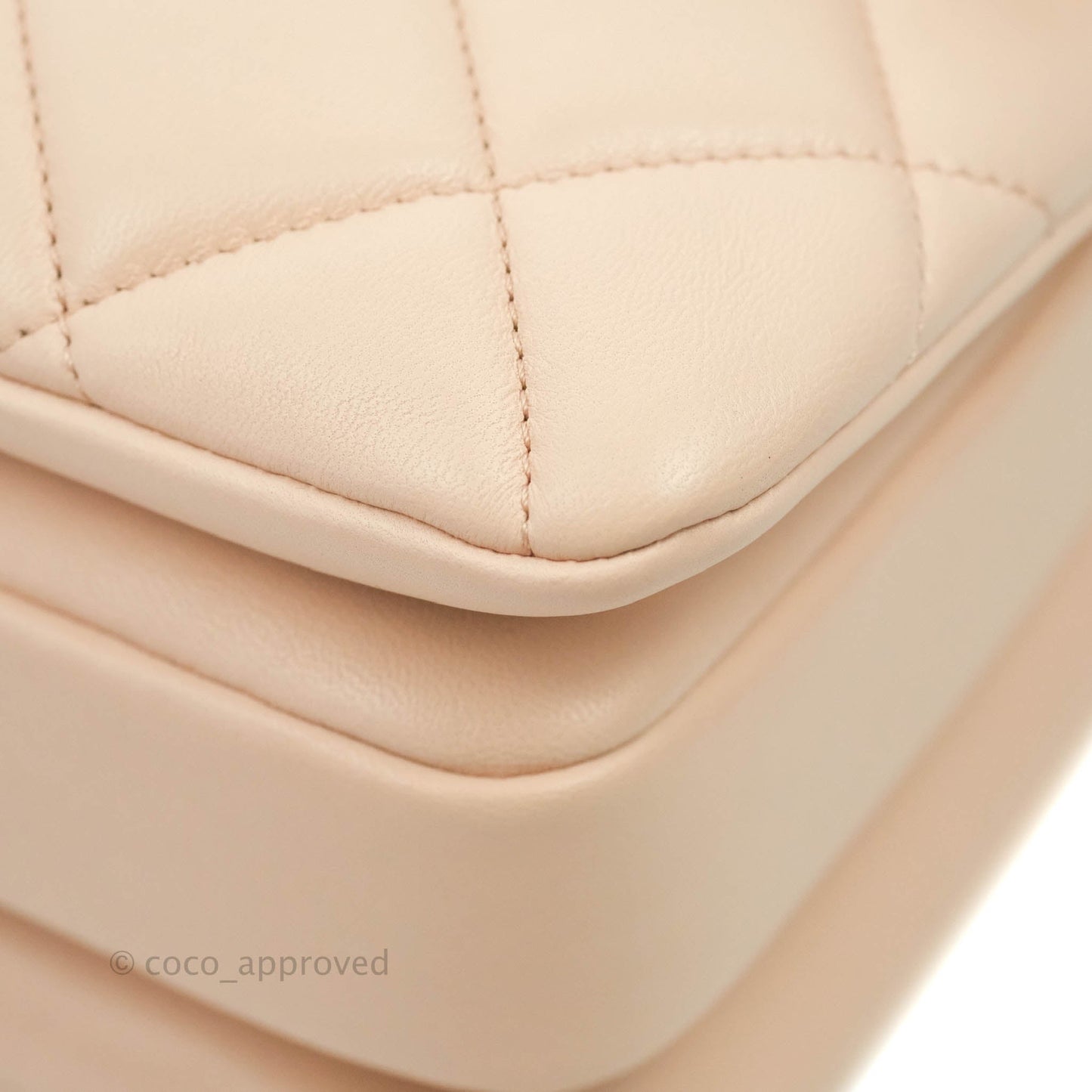 Chanel Trendy CC Small Light Beige Pink Lambskin Gold Hardware