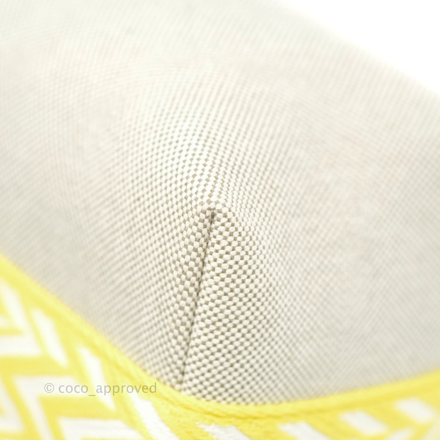 Hermès Canvas Small Bride-A-Brac Pouch Natural Jaune Citron
