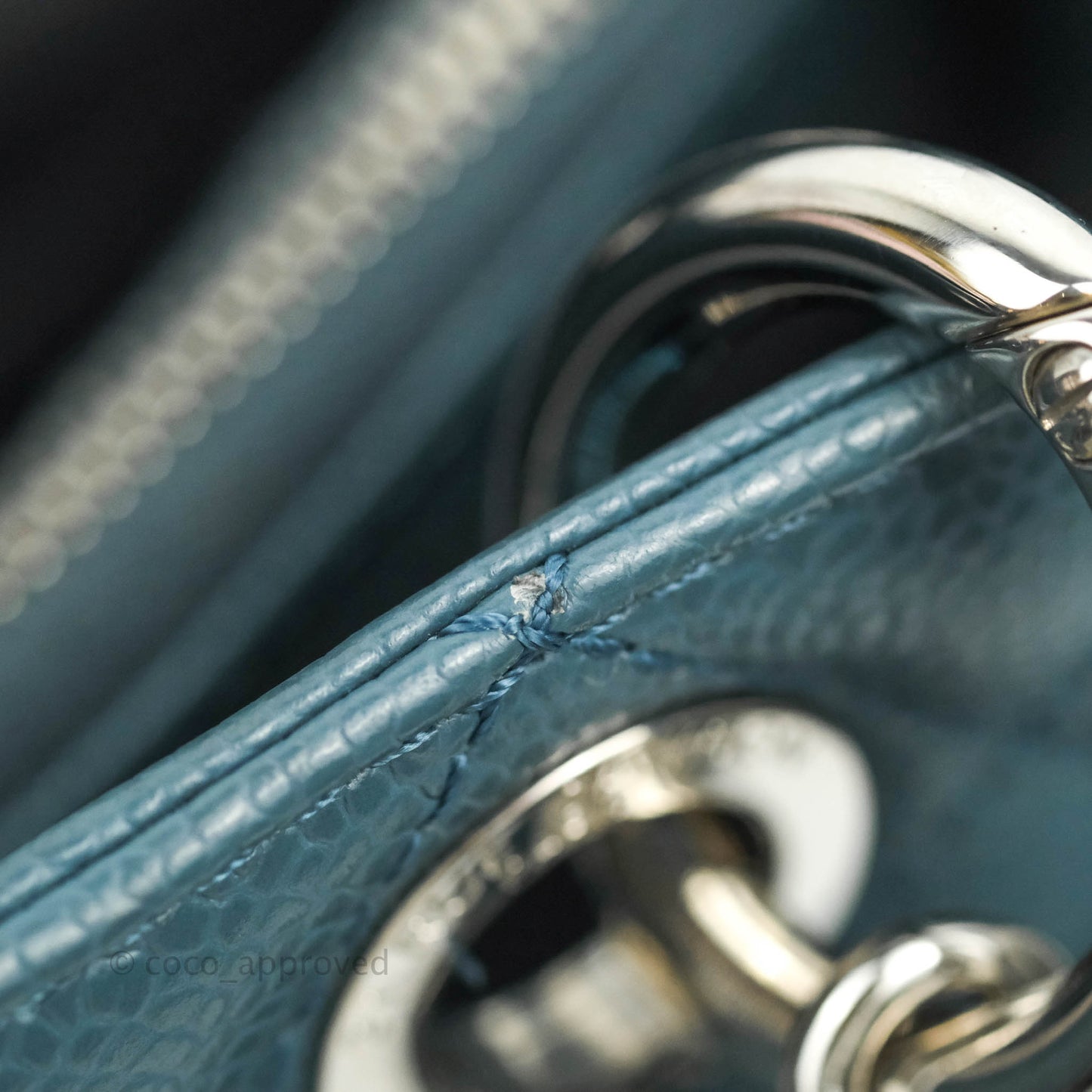 Chanel GST Blue Caviar Silver Hardware