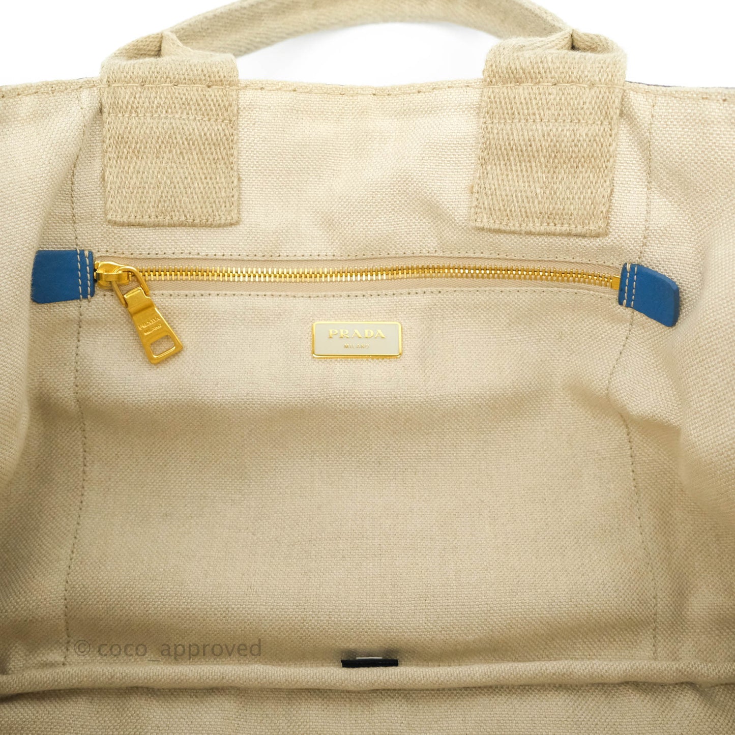 Prada Denim Logo Tote