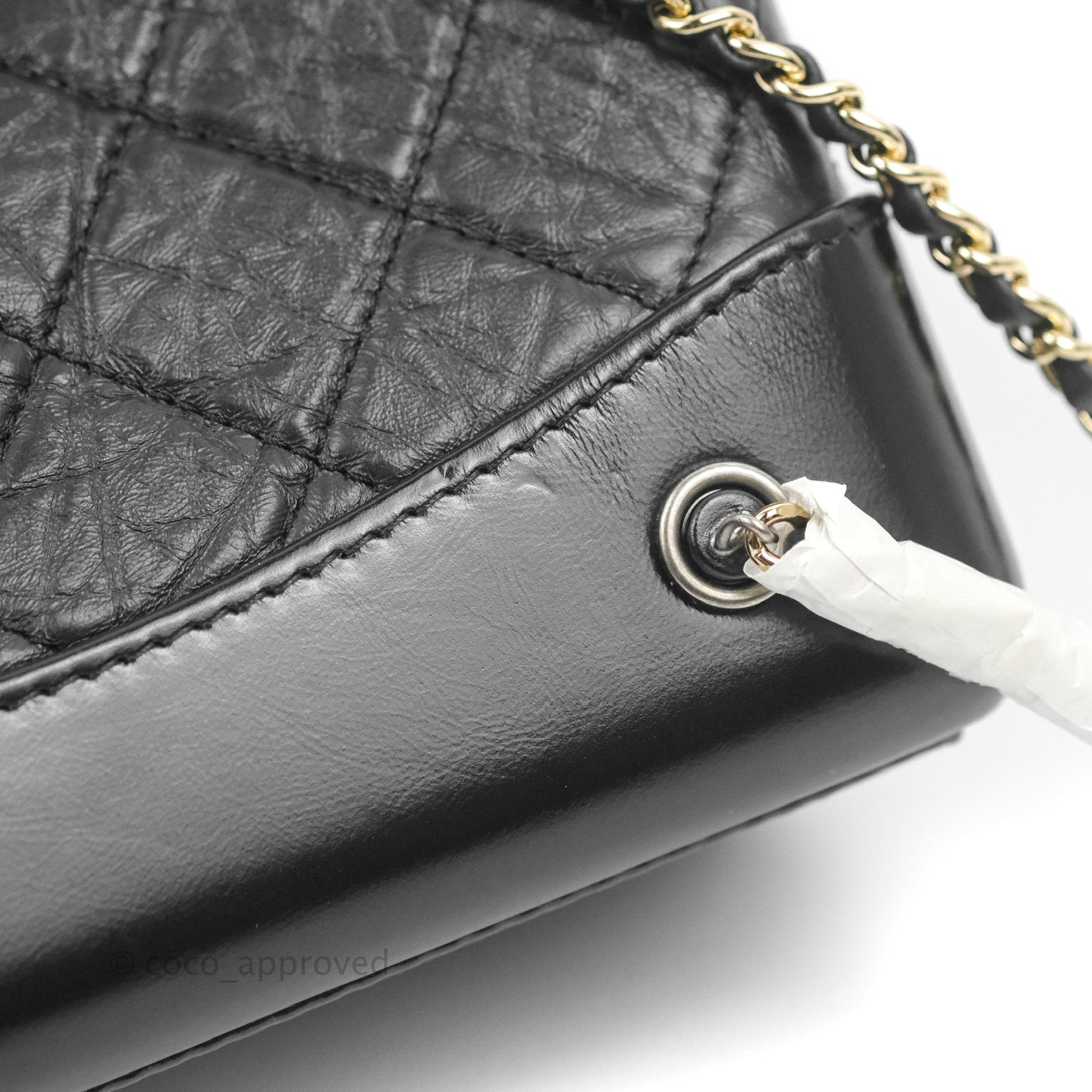 Chanel Small Gabrielle Backpack Black Aged Calfskin