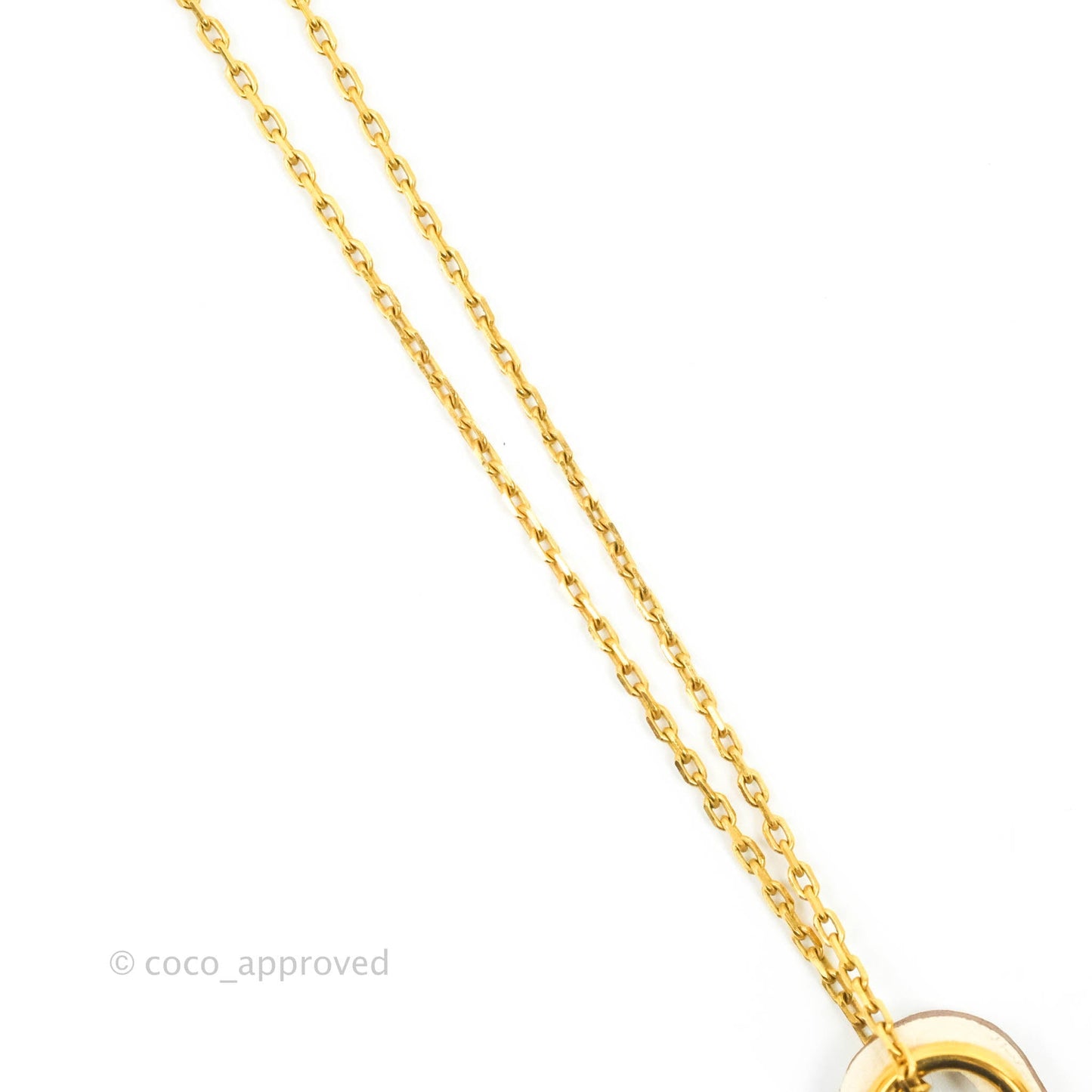 Hermès Small O'Kelly Pendant Necklace Nata Swift Gold