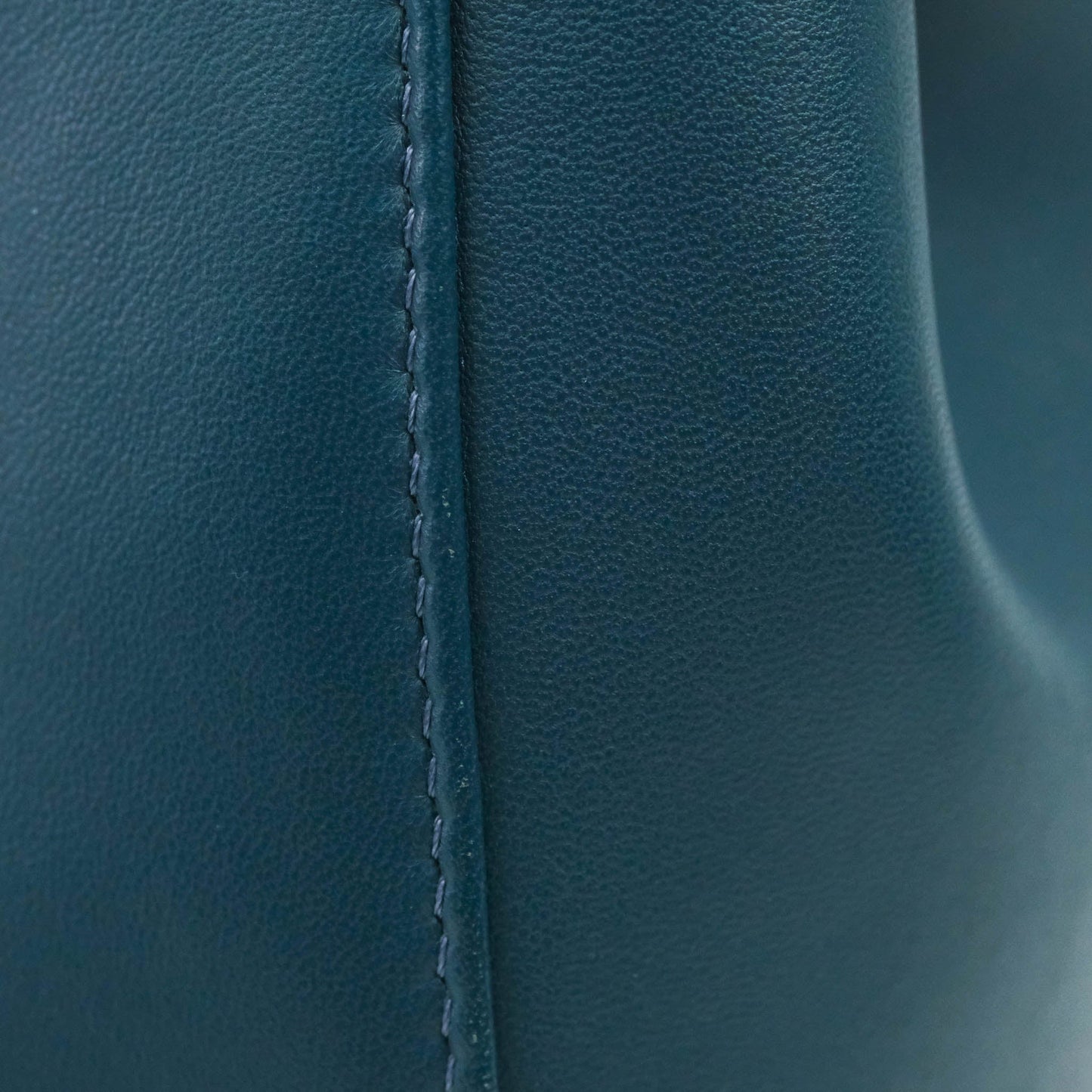 Fendi Nappa Mini Peekaboo Bag Peacock Blue