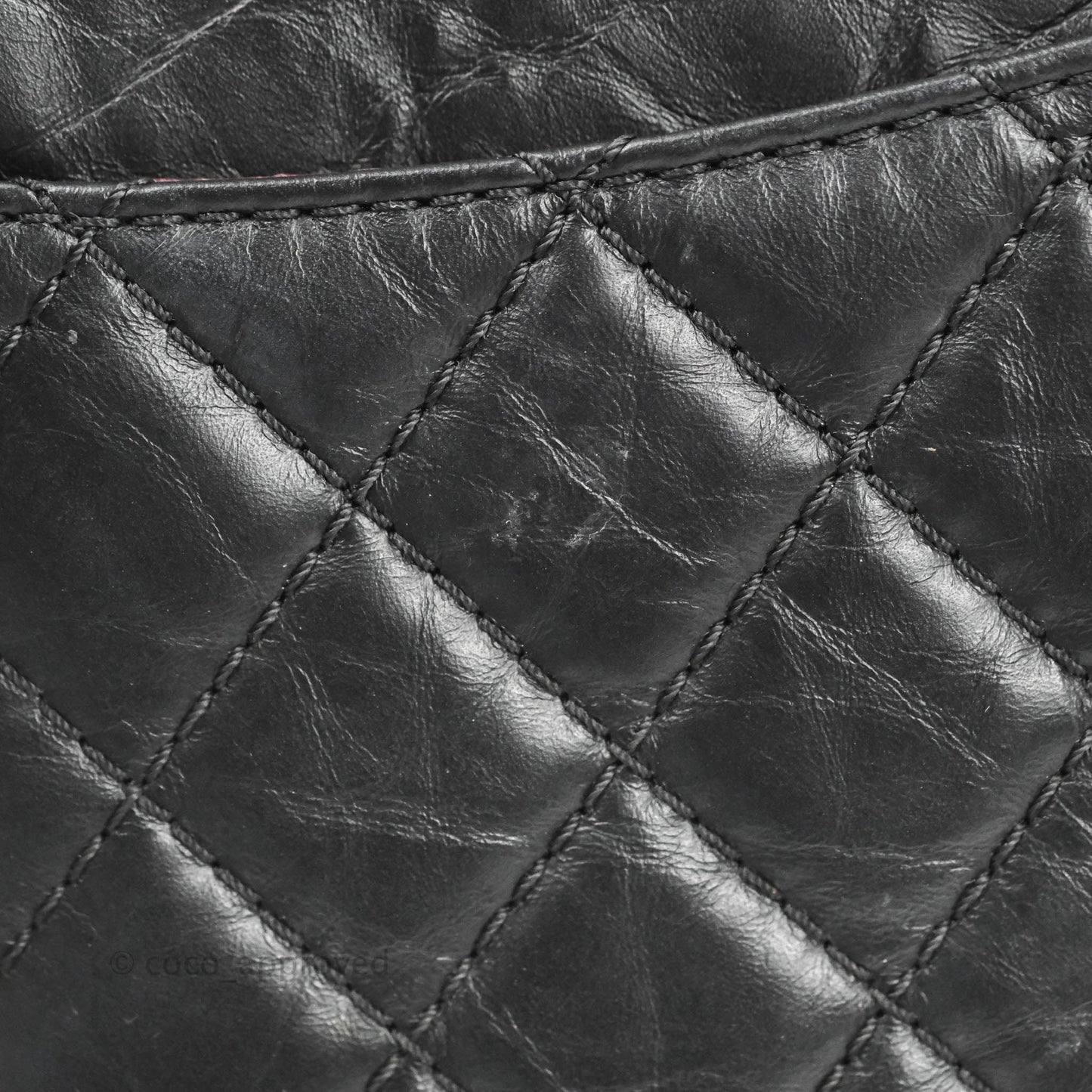 Chanel Reissue 225 Quilted Flap Black Aged Calfskin Aged Gold Hardware