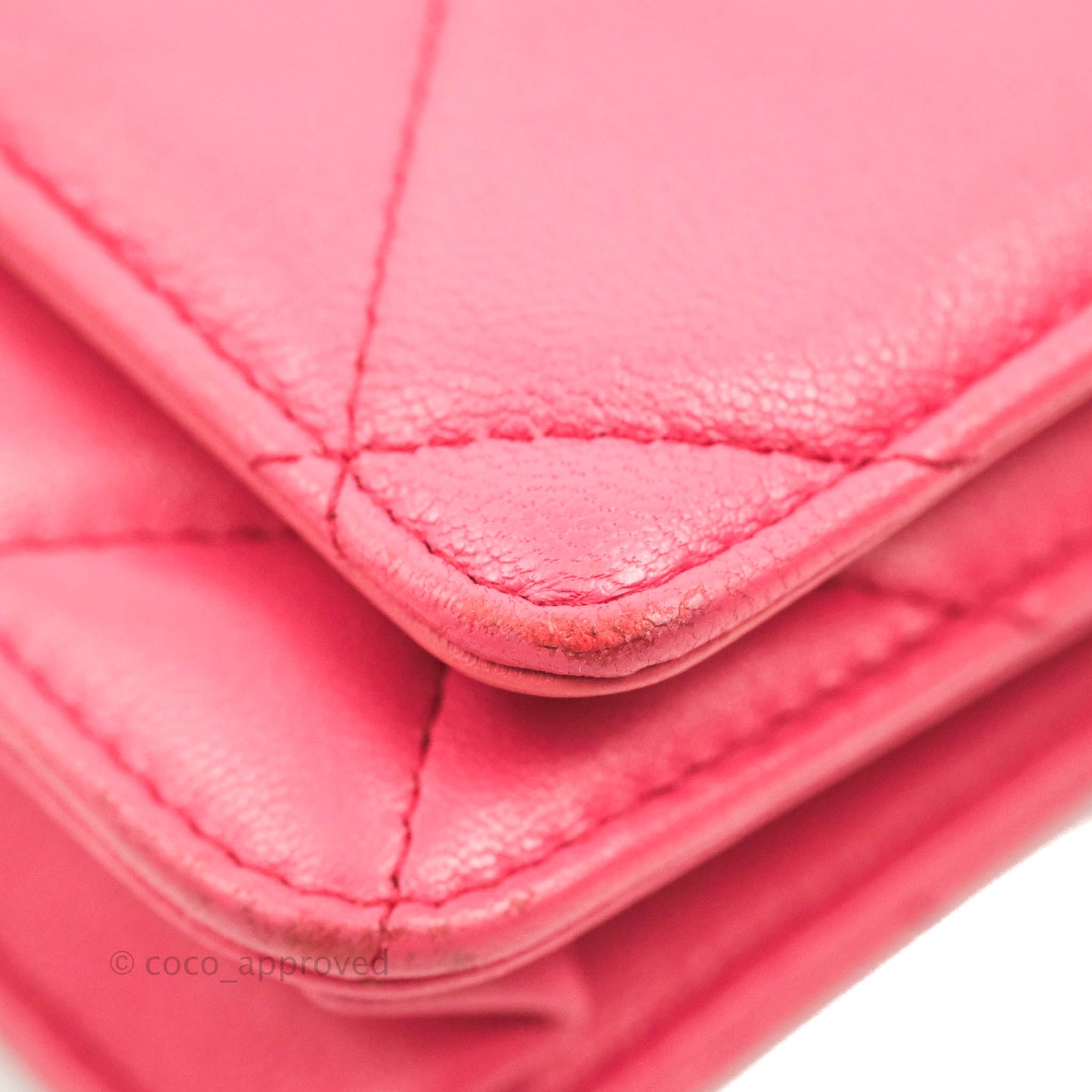 Chanel 19 Wallet on Chain WOC Pink Mixed Hardware