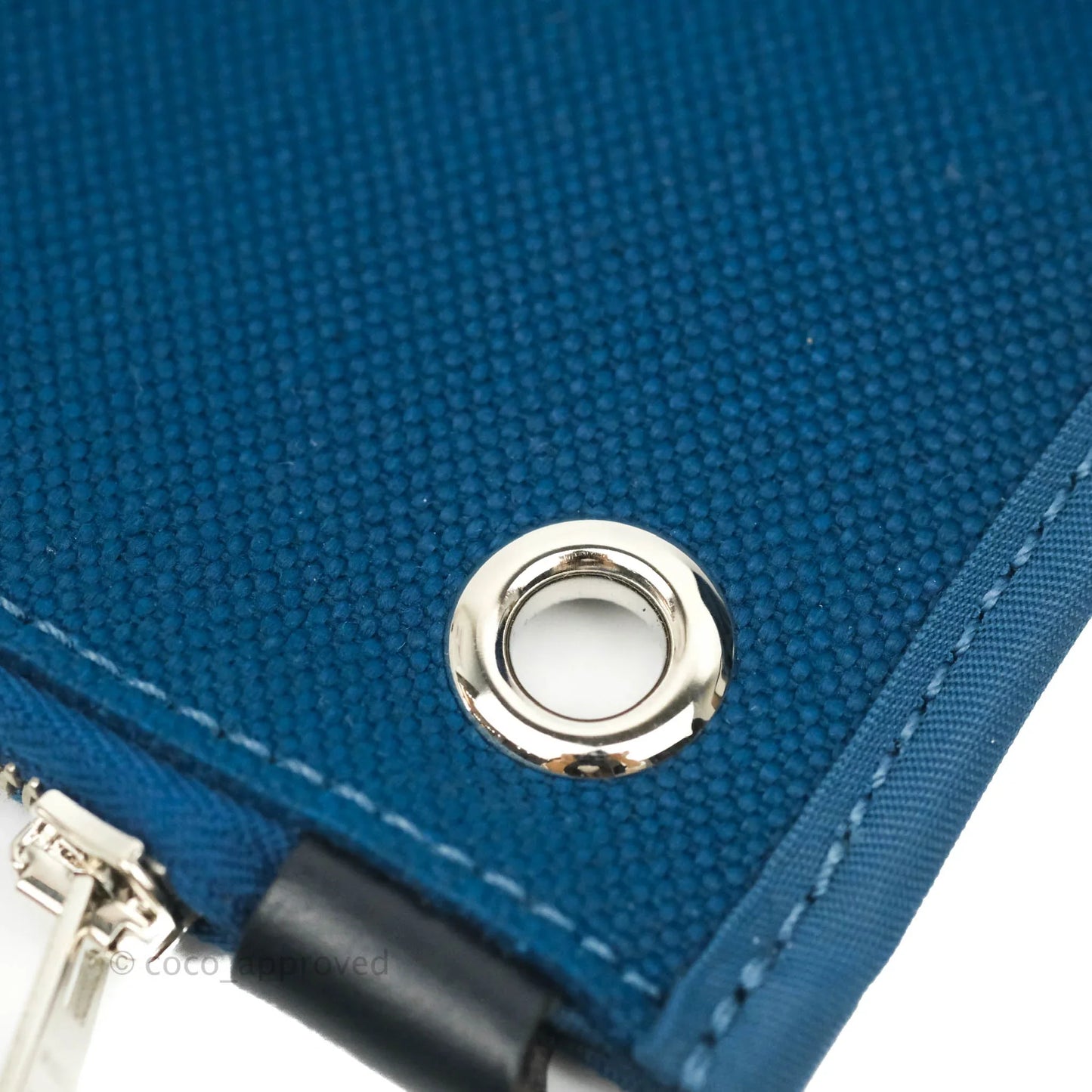 Hermès Herbag Zip 31 Bleu Ocean/Bleu Indigo Canvas Palladium Hardware