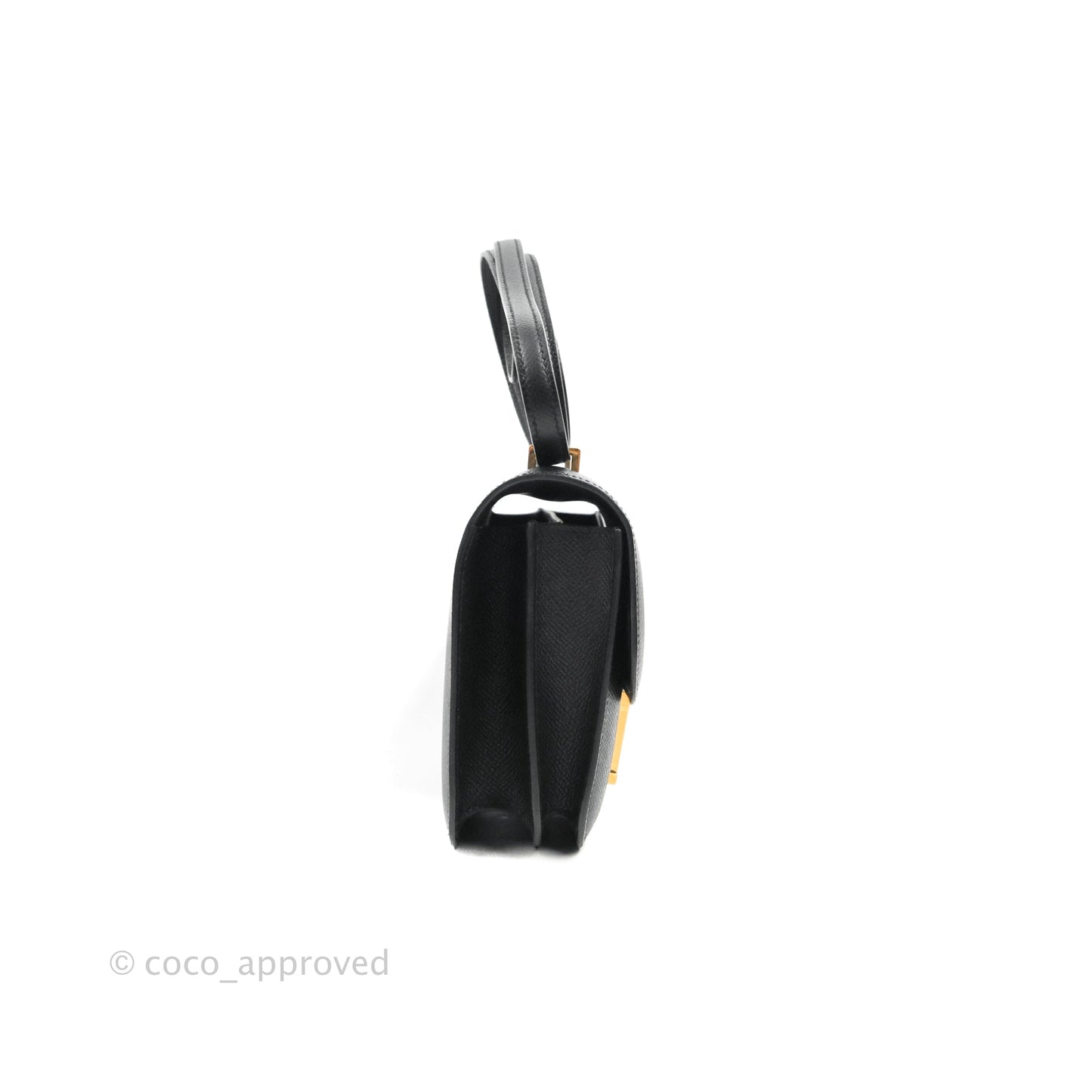 Hermès Constance Mini 18cm Black Epsom Rose Gold Hardware